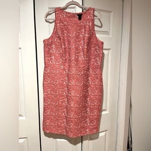 Coral Floral Lace Dress